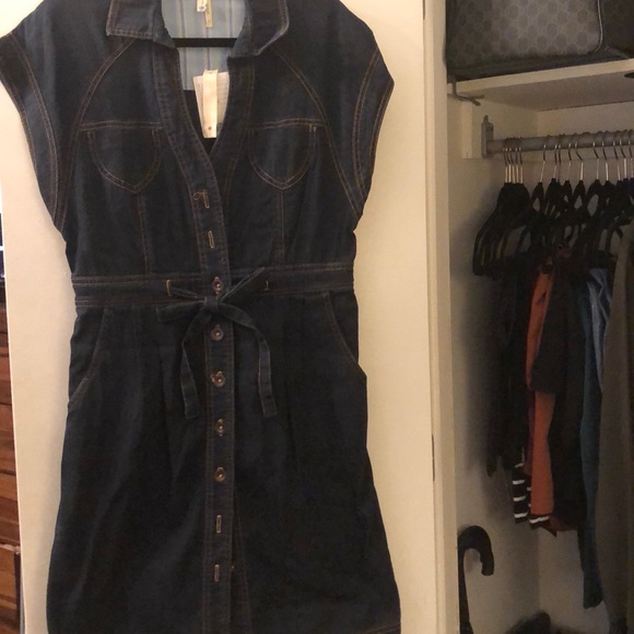 Anthropologie Jean Dress-Never Worn - Picture 1 of 3